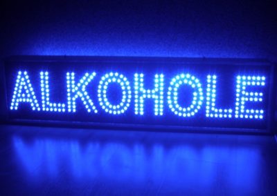 Reklama diodowa LED alkohole